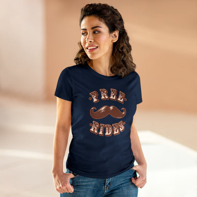 Free Mustache Rides Women's T-Shirt by TOOLOUD