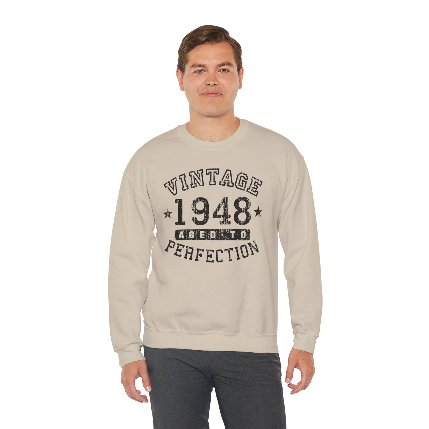 1948 - Vintage Birth Year Sweatshirt Adults Unisex by TOOLOUD