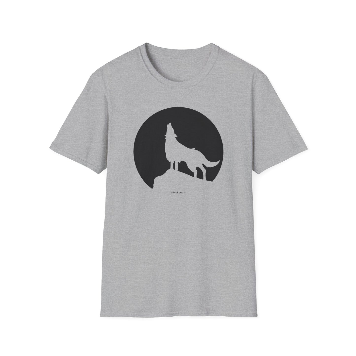 Wolf Howling at the Moon – Design #1 Women’s T-Shirt by TOOLOUD