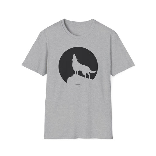 Wolf Howling at the Moon – Design #1 Women’s T-Shirt by TOOLOUD