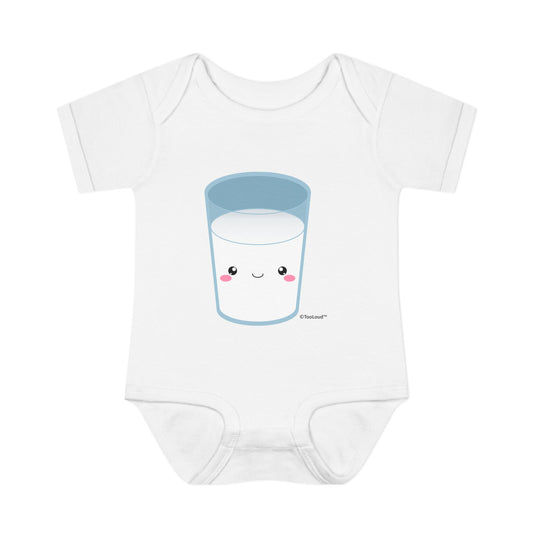 Cute Matching Milk and Cookie Design – Milk Baby Romper Bodysuit by TOOLOUD