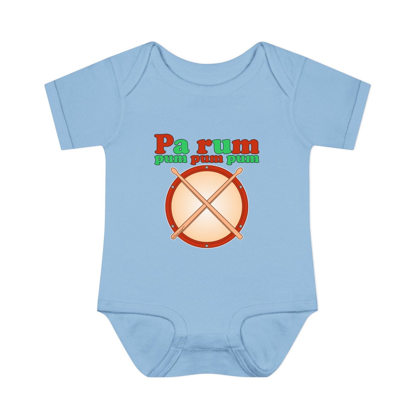 Pa Rum Pum Pum Pum Baby Romper Bodysuit by TOOLOUD