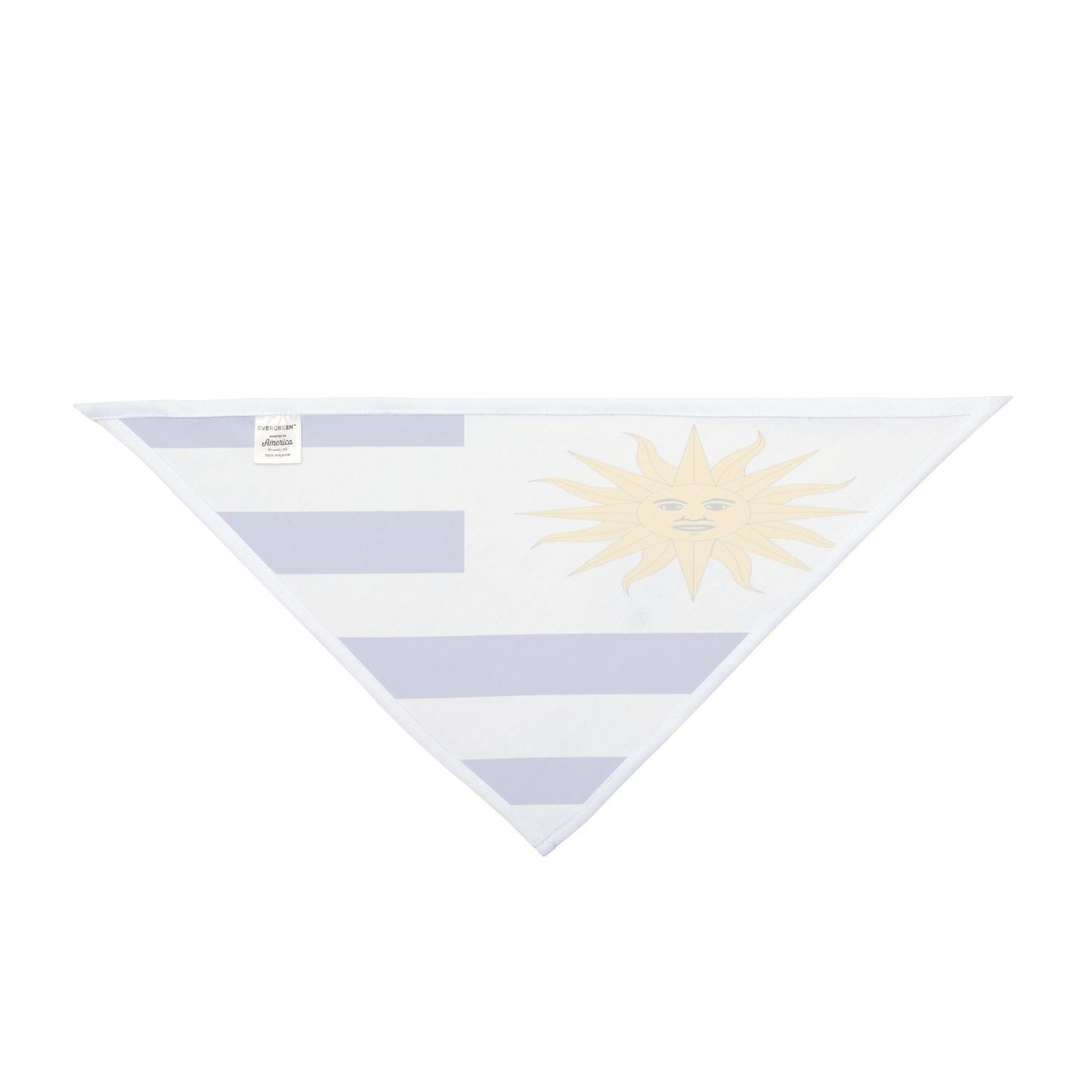 Uruguay Flag AOP Dog/Pet Bandana – 2 Sizes – White by TOOLOUD