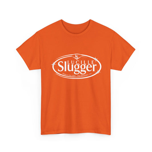 Lucille Slugger Logo Adult Dark T-Shirt by TOOLOUD