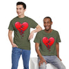 Crumbling Broken Heart Adult Unisex T-Shirt Tee