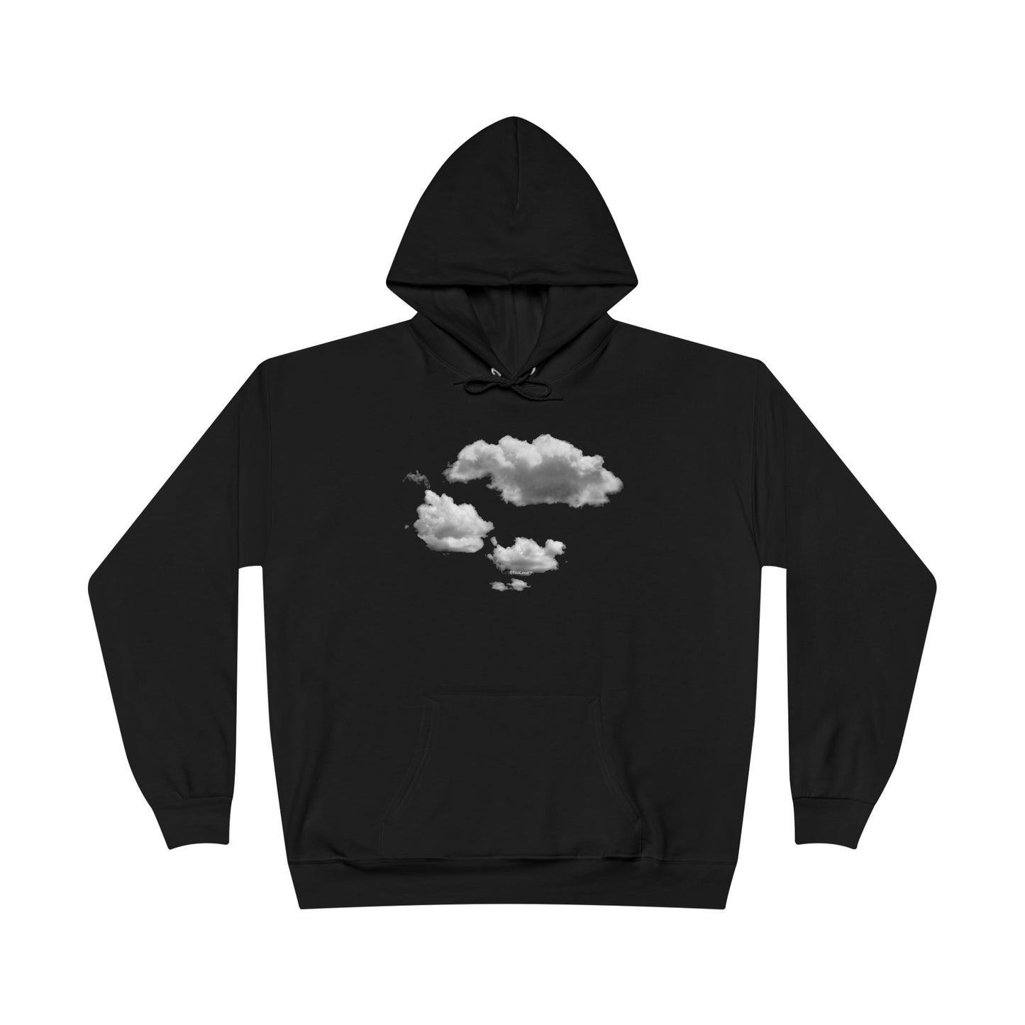 Inverted Puffy Clouds Dark Hoodie Sweatshirt by TOOLOUD
