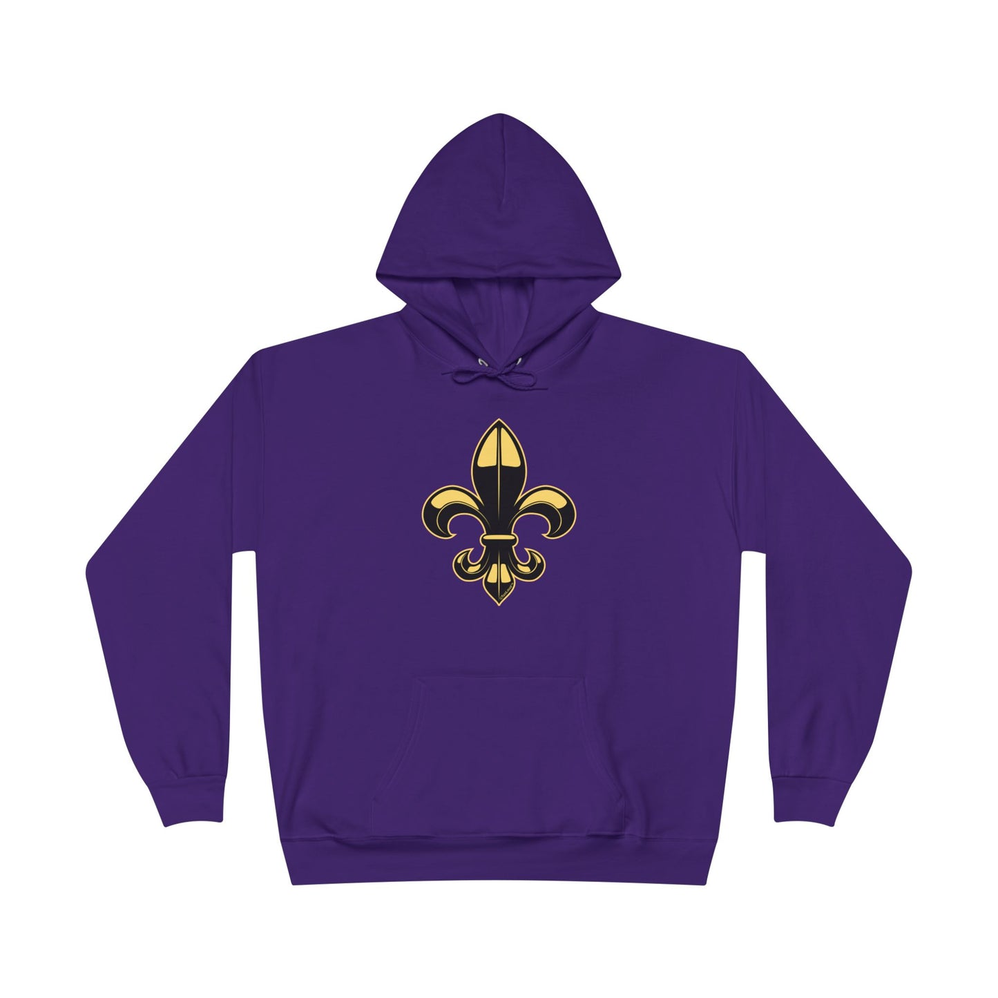 Golden Fleur de Lis Dark Hoodie Sweatshirt by TOOLOUD