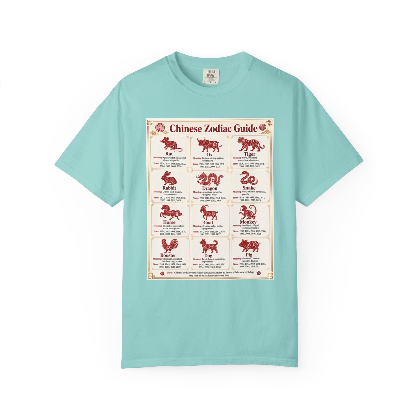 Chinese Zodiac Guide Design #1 Unisex T-Shirt by TOOLOUD
