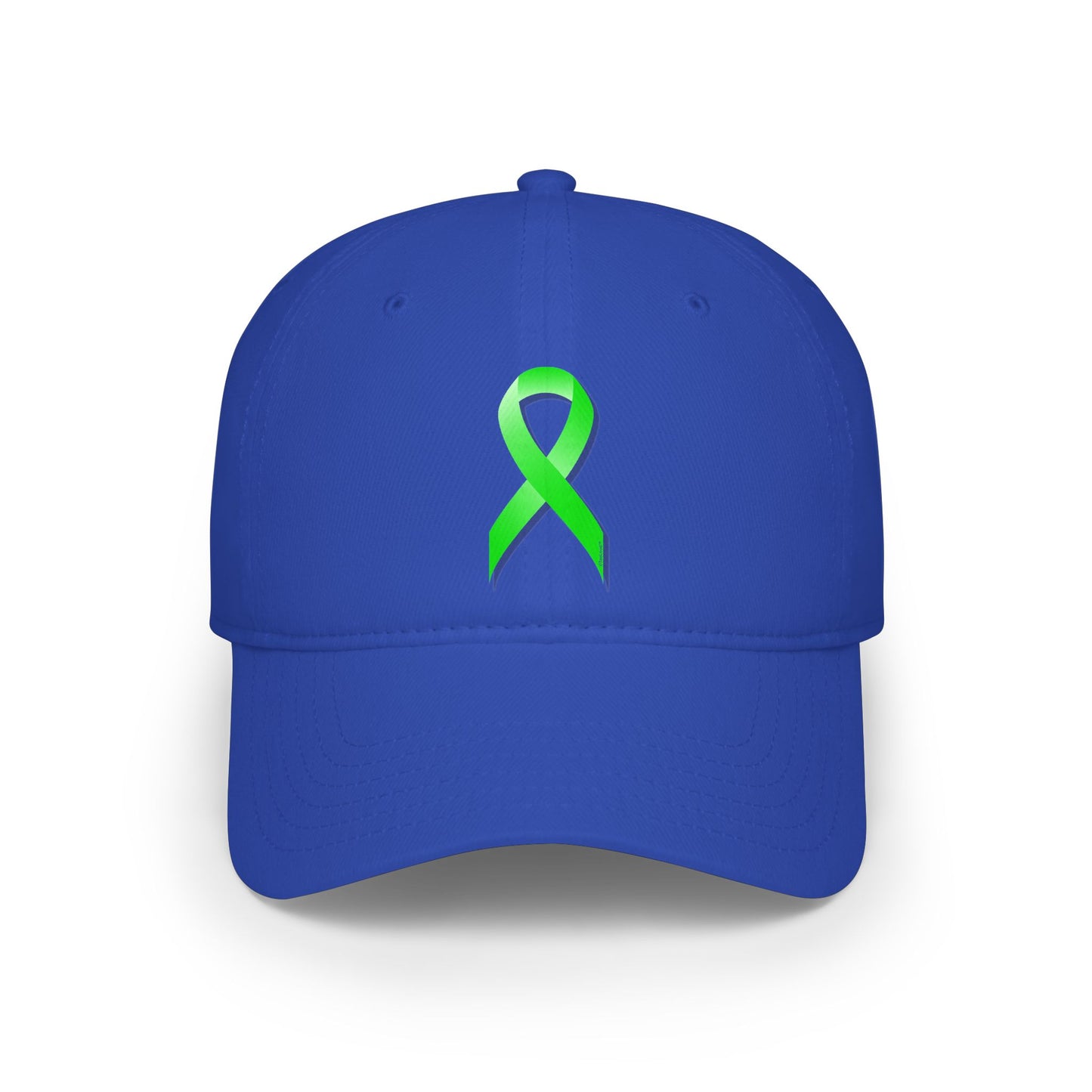 Lyme Disease Awareness Ribbon – Lime Green Adult DTG Baseball Cap Hat by TOOLOUD