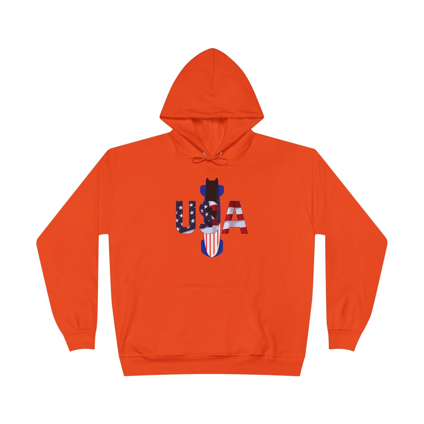 USA Bobsled Adult Hooded Sweatshirt by TOOLOUD