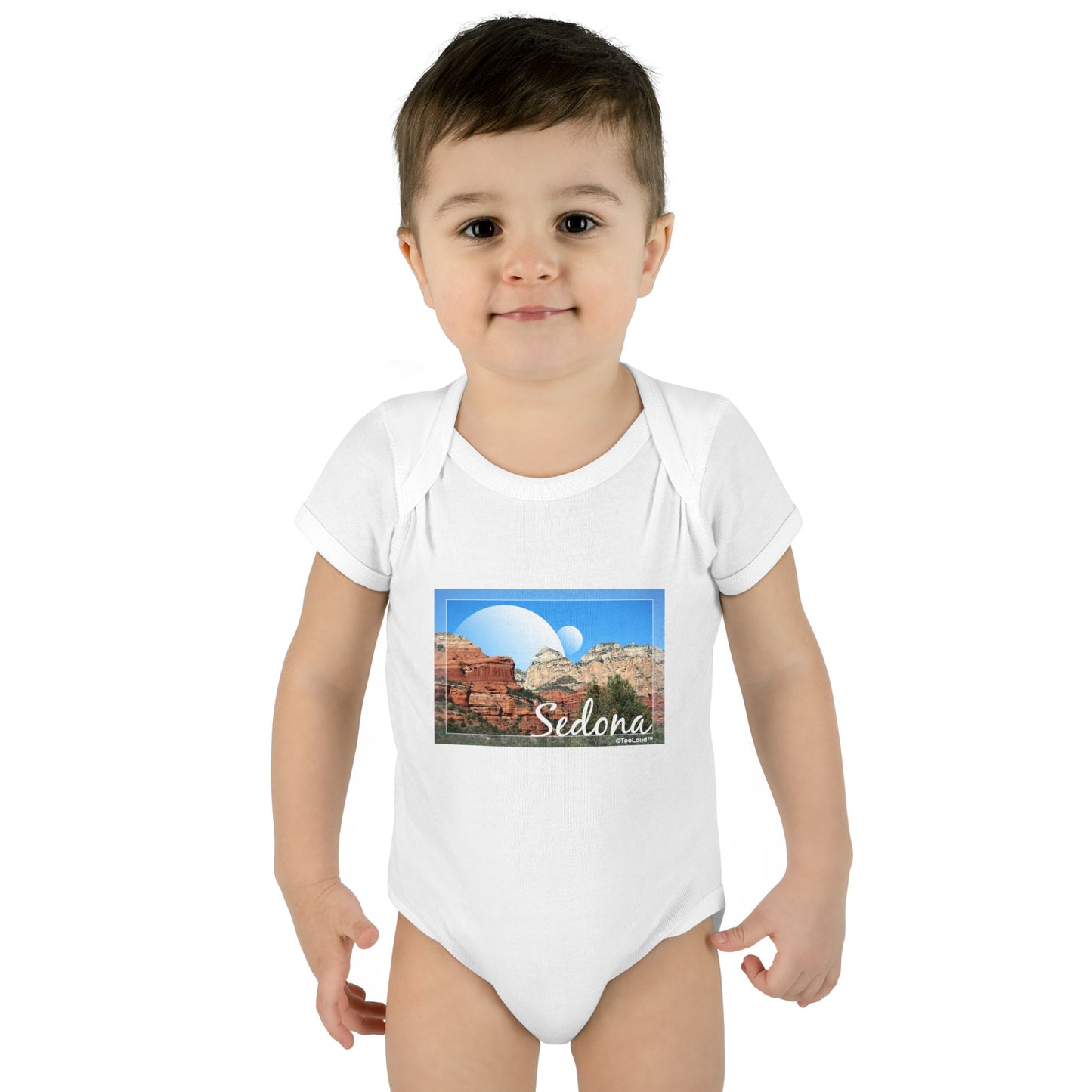 Abstract Sedona Baby Romper Bodysuit by TOOLOUD