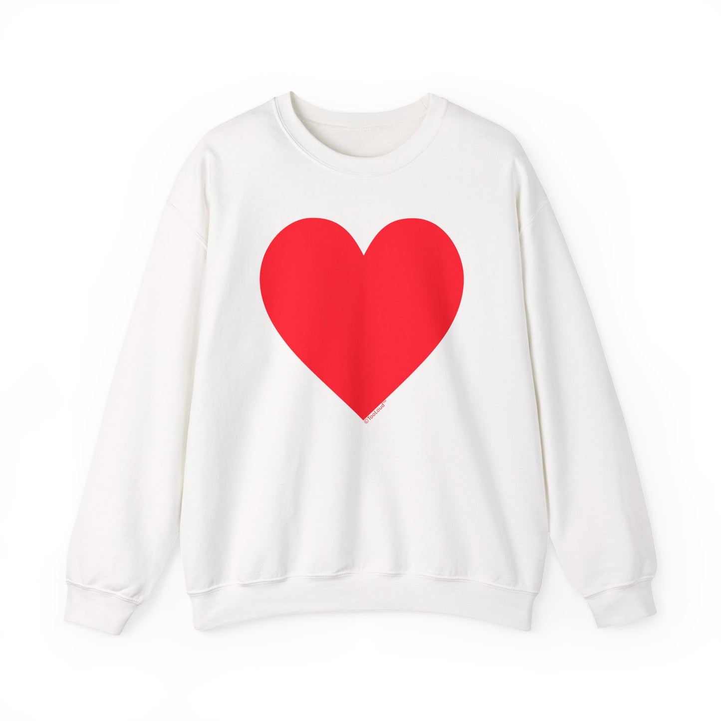 Big Red Heart Valentine’s Day Sweatshirt by TOOLOUD