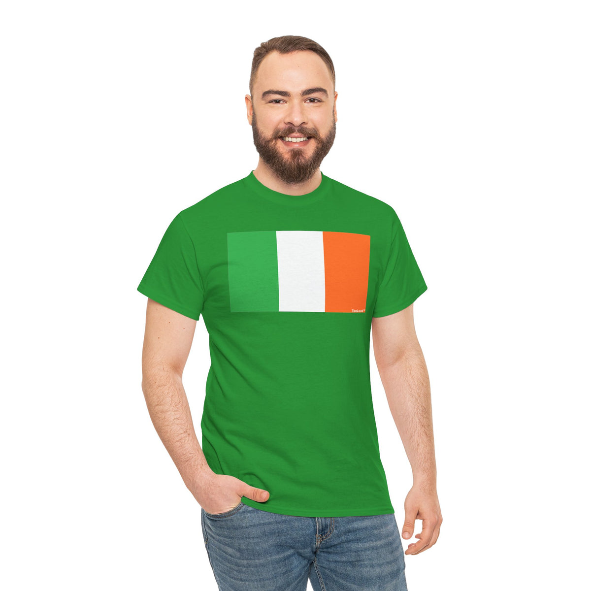 Irish Flag – Flag of Ireland Adult Dark T-Shirt by TOOLOUD