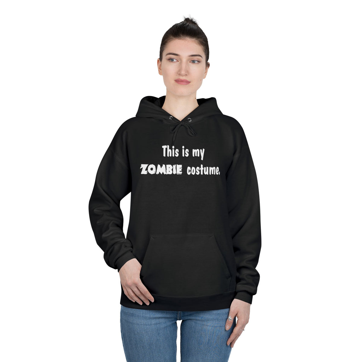This Is My Zombie Costume – Halloween Dark Pullover Hoodie Sweatshirt by TOOLOUD