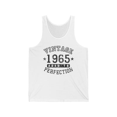 TooLoud 1965 Vintage Birth Year Jersey Tank | Retro Unisex Athletic Style