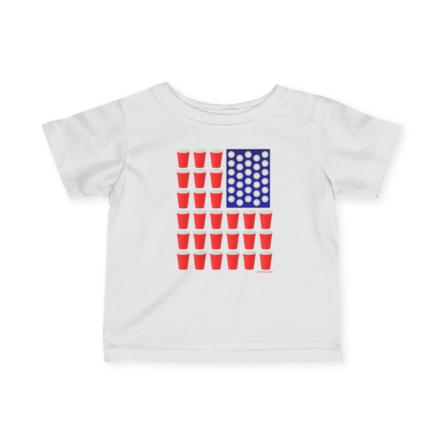 Beer Pong Flag Infant T-Shirt by TOOLOUD