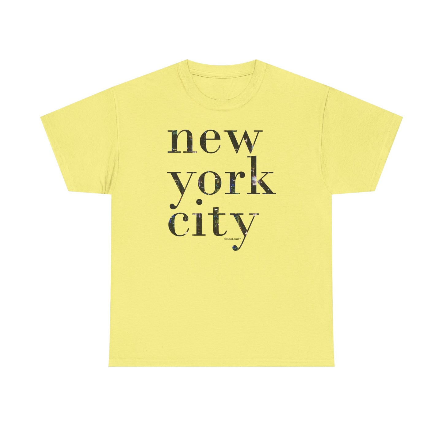New York City – City Lights Adult T-Shirt by TOOLOUD