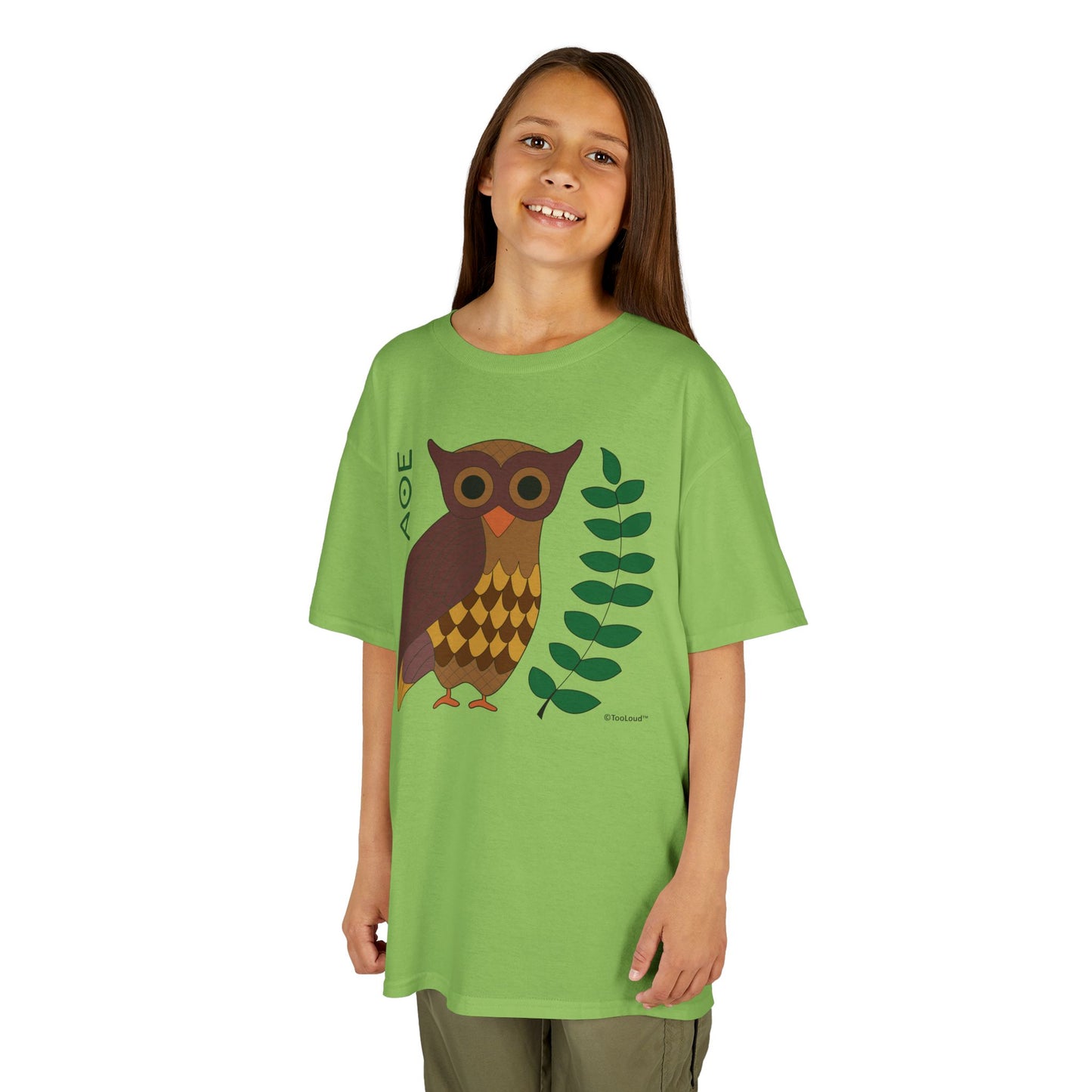 Owl of Athena Children’s T-Shirt by TOOLOUD