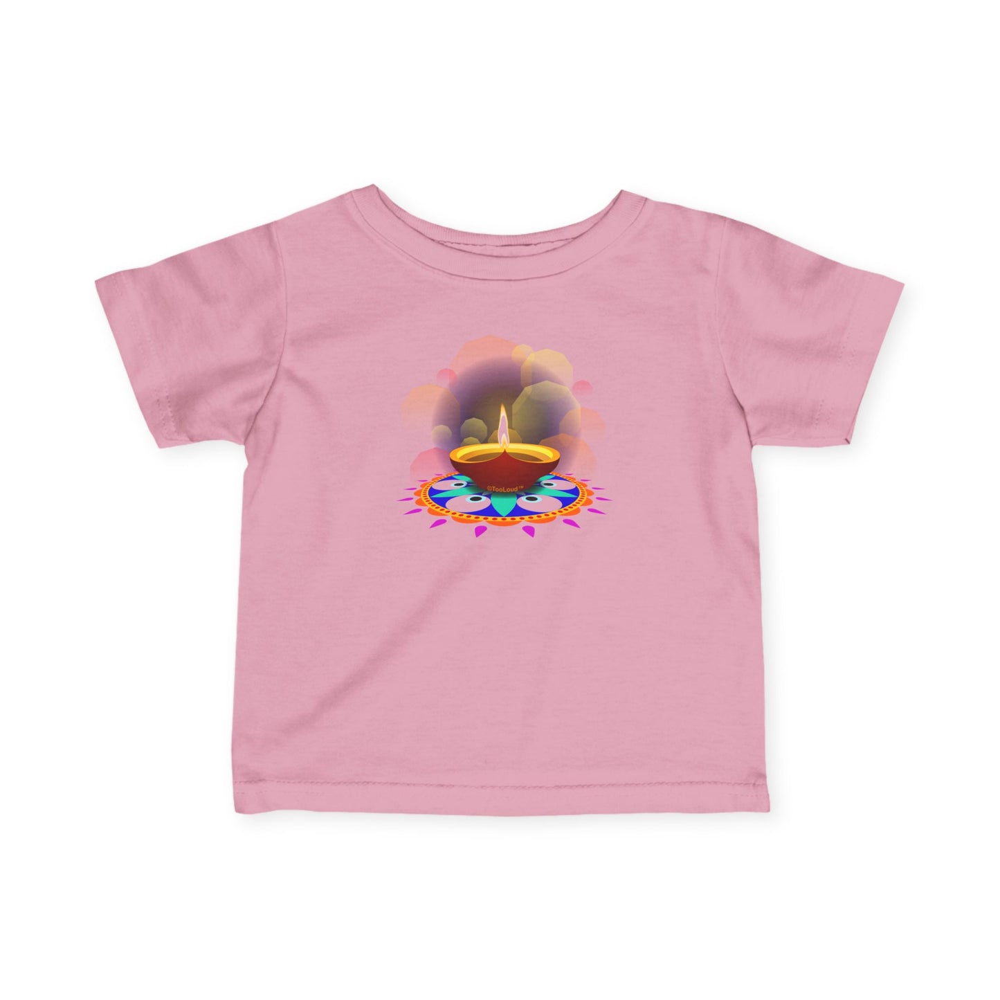 Festive Diya and Rangoli Infant Jersey T-Shirt by TOOLOUD