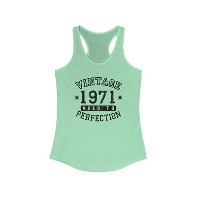 TOOLOUD 1971 - Vintage Birth Year Women's Racerback Tank Top