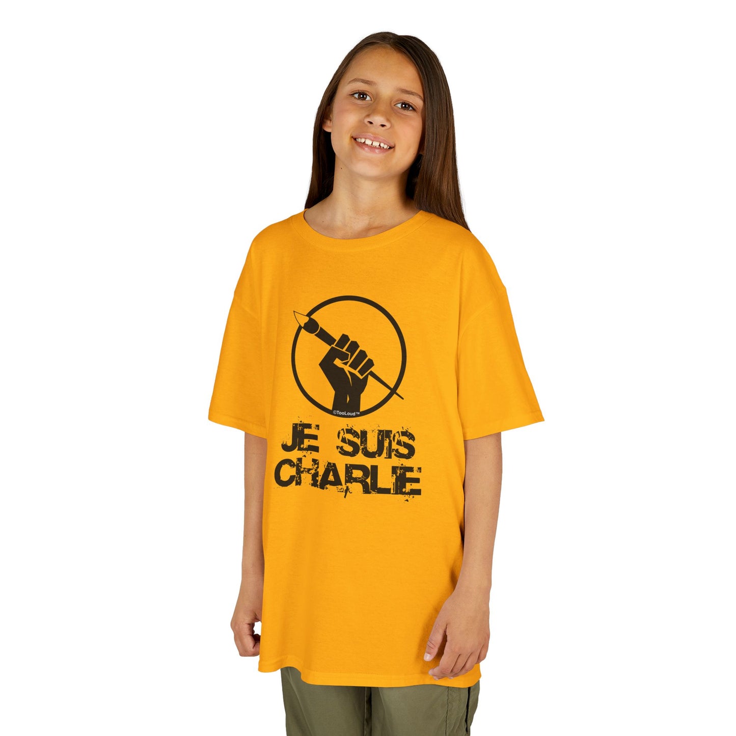 Je Suis Charlie Children's Heavy T-Shirt by TOOLOUD