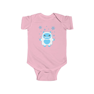 TooLoud Cute Abominable Snowman Boy Yeti - Christmas Baby Romper Bodysuit