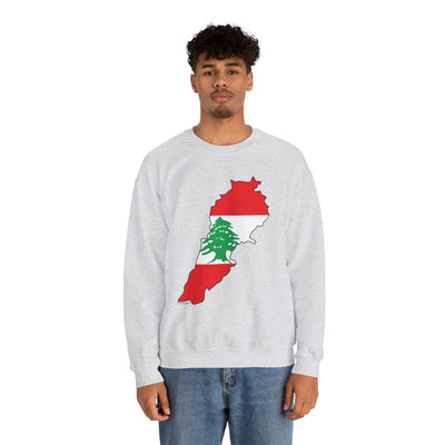 TooLoud Lebanon Flag Silhouette Unisex Sweatshirt