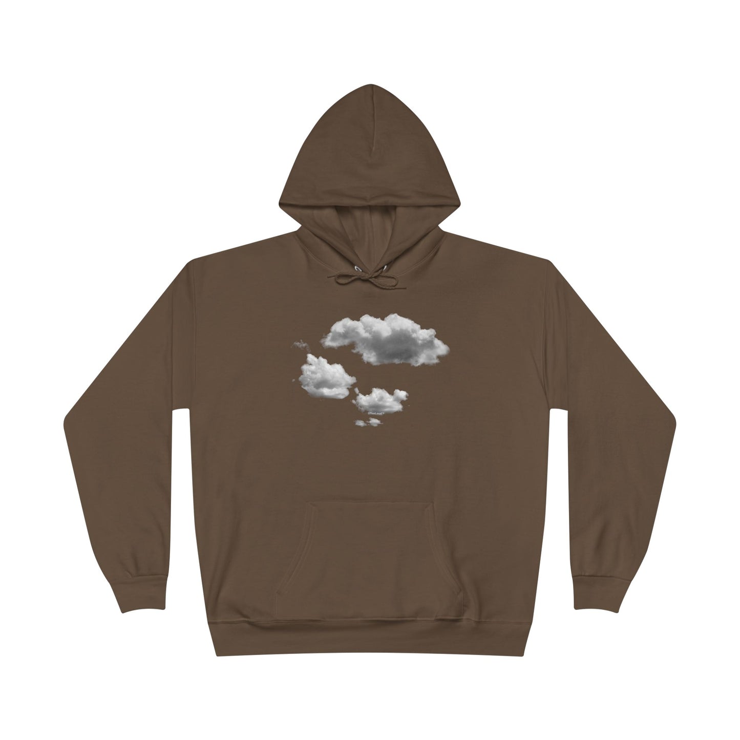 Inverted Puffy Clouds Dark Hoodie Sweatshirt by TOOLOUD