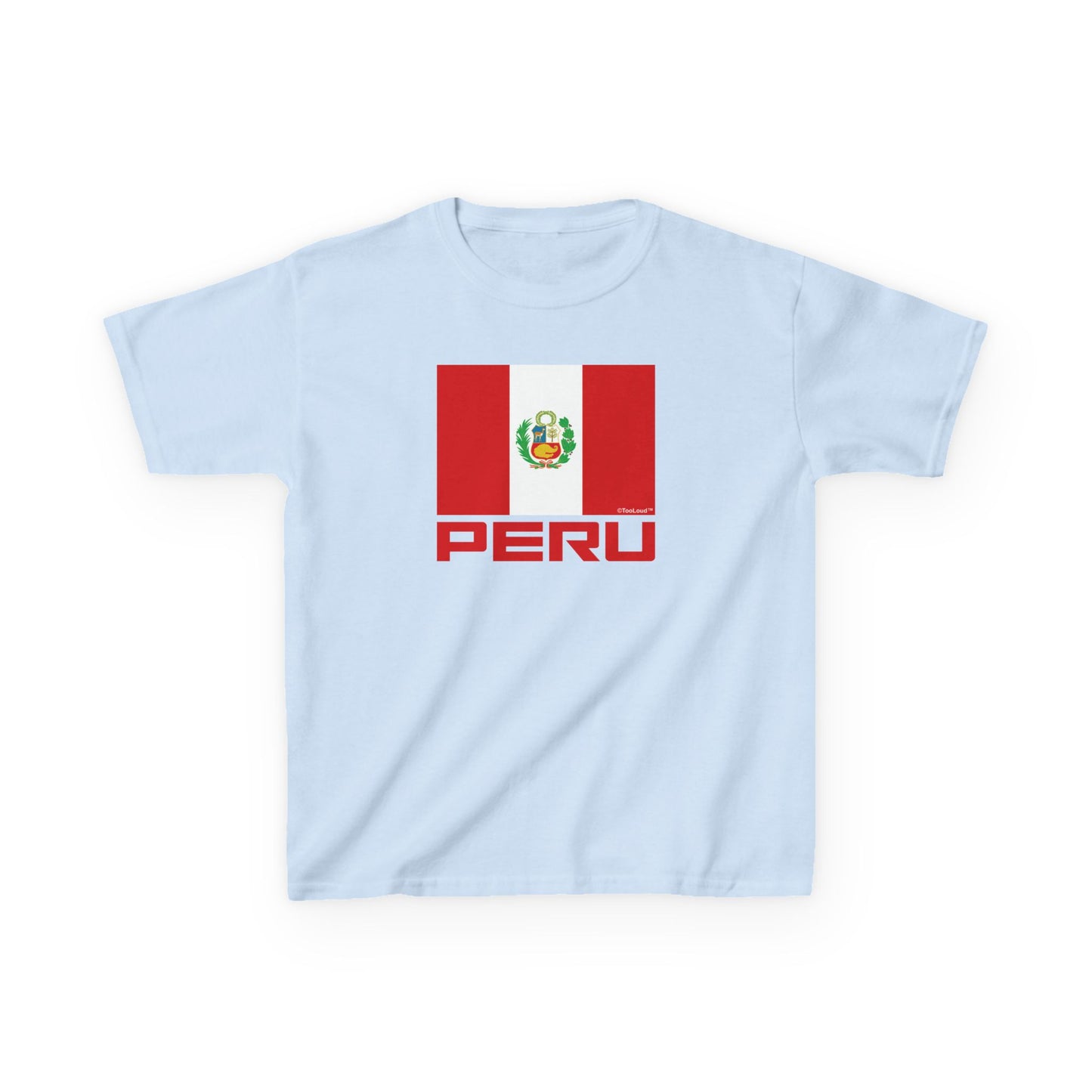 Peru Flag Children’s T-Shirt by TOOLOUD