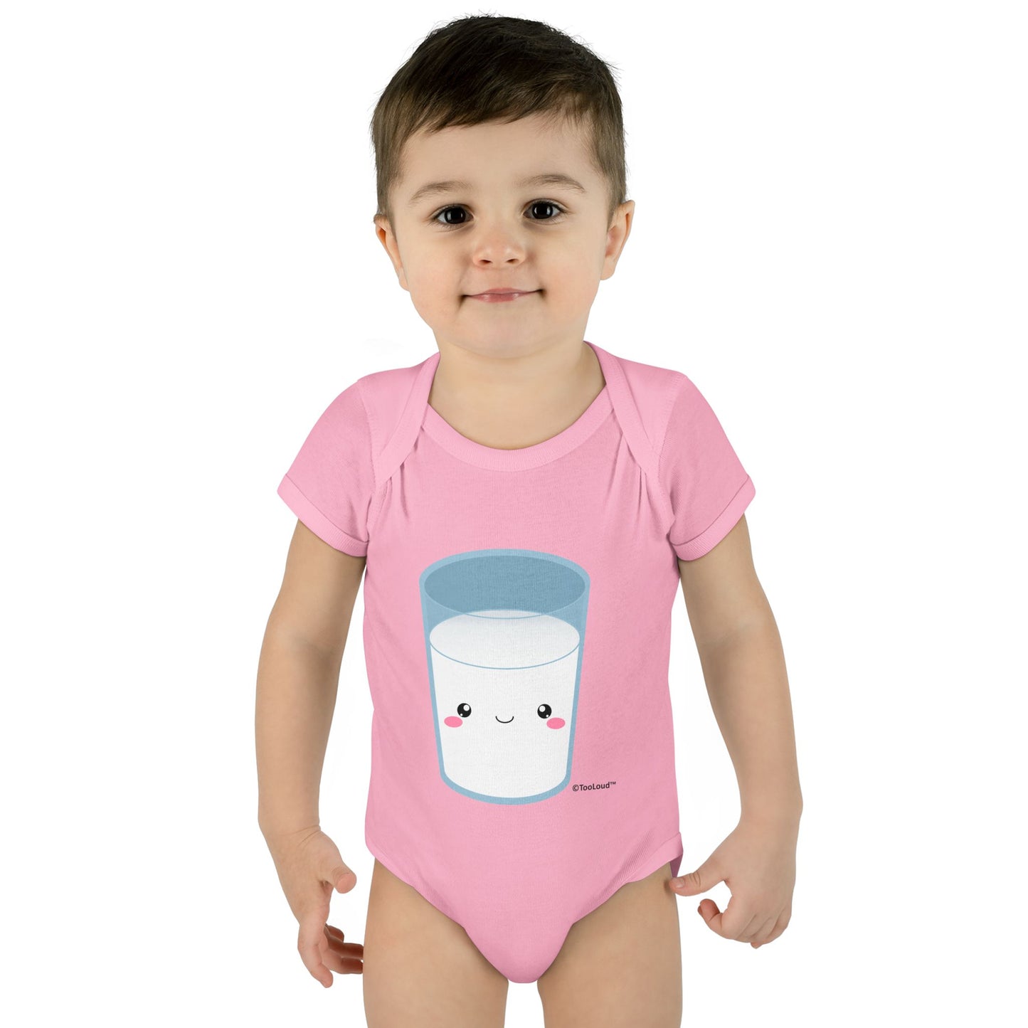 Cute Matching Milk and Cookie Design – Milk Baby Romper Bodysuit by TOOLOUD