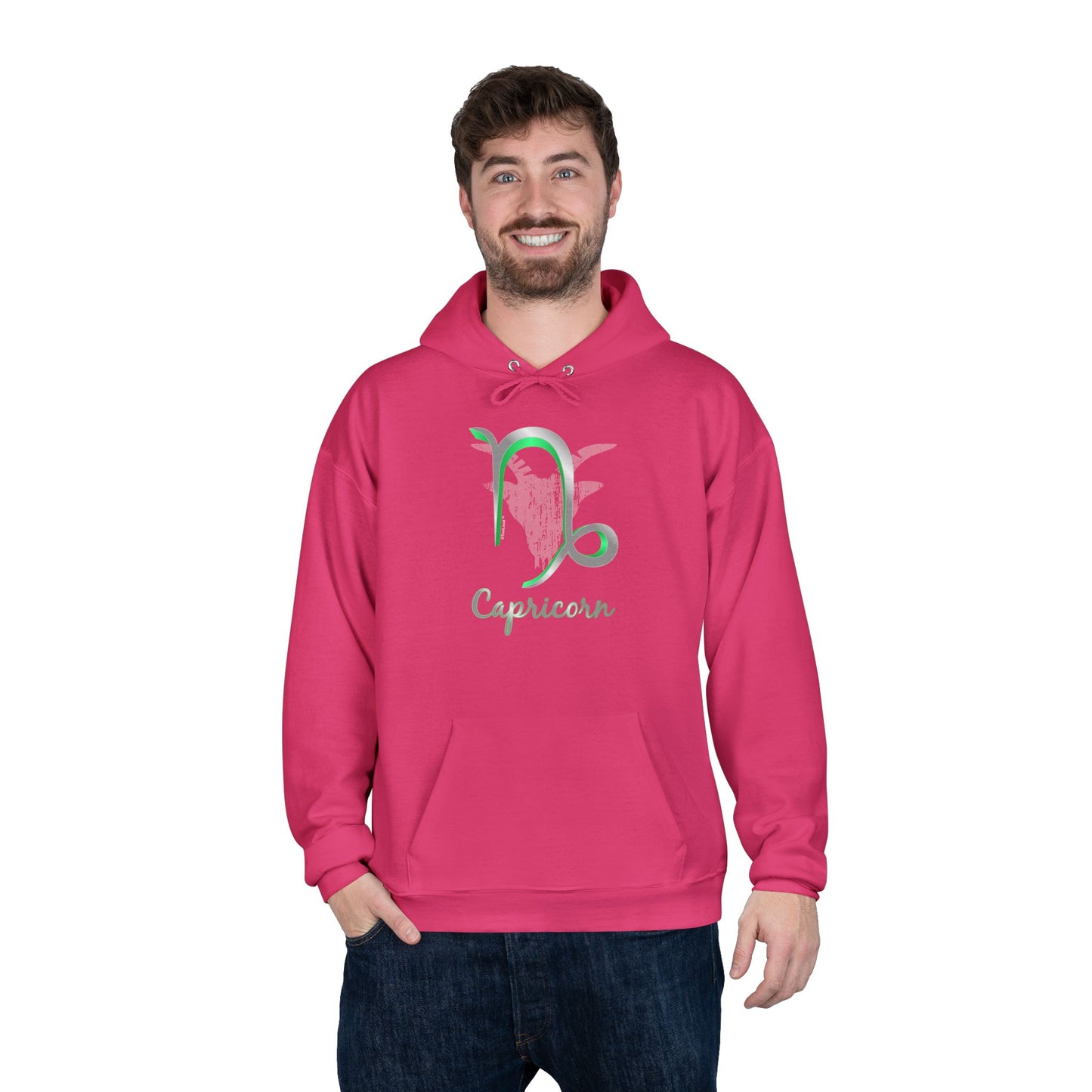 Capricorn Symbol Dark Pullover Hoodie Sweatshirt by TOOLOUD™