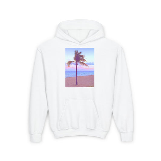 TooLoud Palm Tree Beach Filter Youth Children's Hoodie