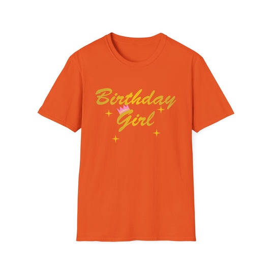 Birthday Girl Text Adult Dark T-Shirt by TOOLOUD