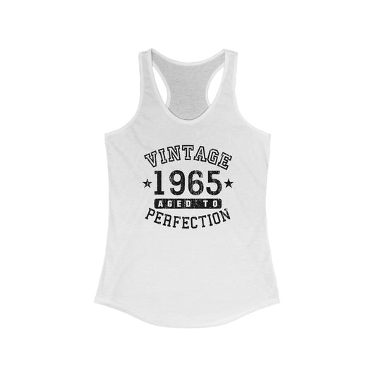 1965 - Vintage Birth Year Women's Racerback Tank Top By TOOLOUD