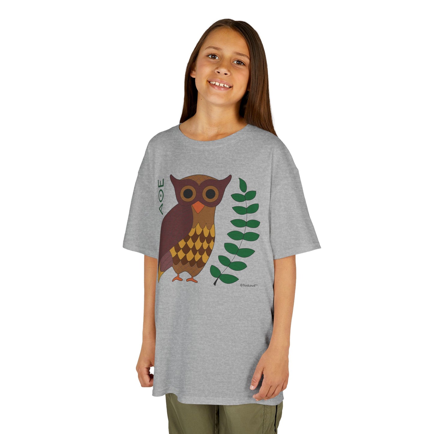 Owl of Athena Children’s T-Shirt by TOOLOUD
