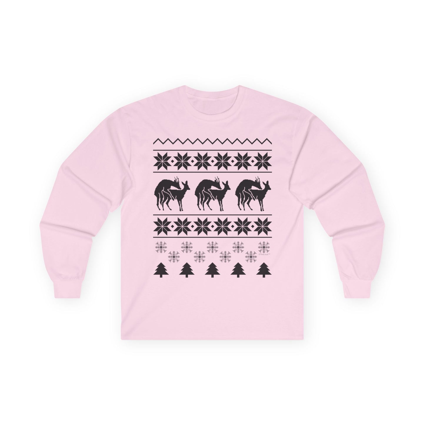 Humping Reindeer - Ugly Christmas Sweater Naughty Deer Adult Unisex Long Sleeve Shirt by TOOLOUD