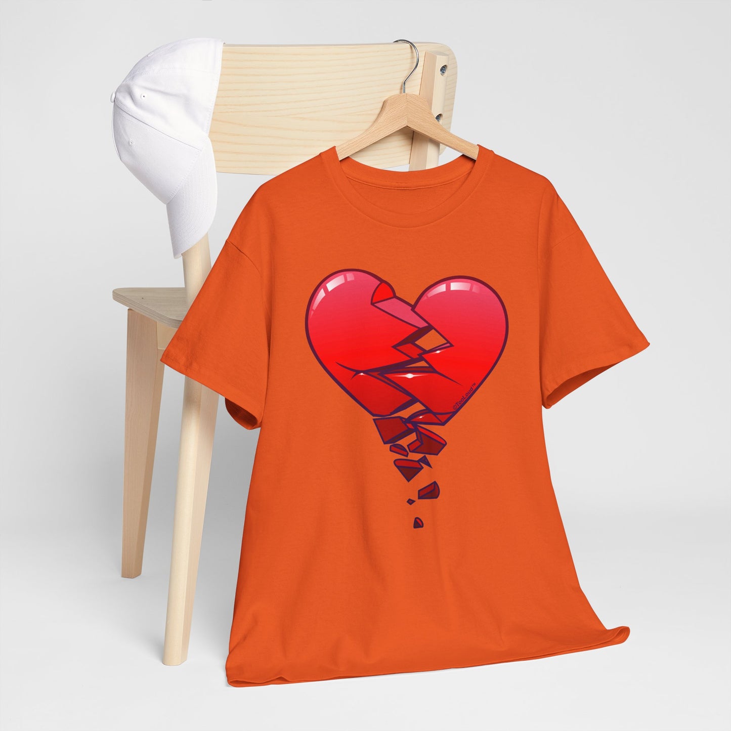 Crumbling Broken Heart Adult Unisex T-Shirt Tee