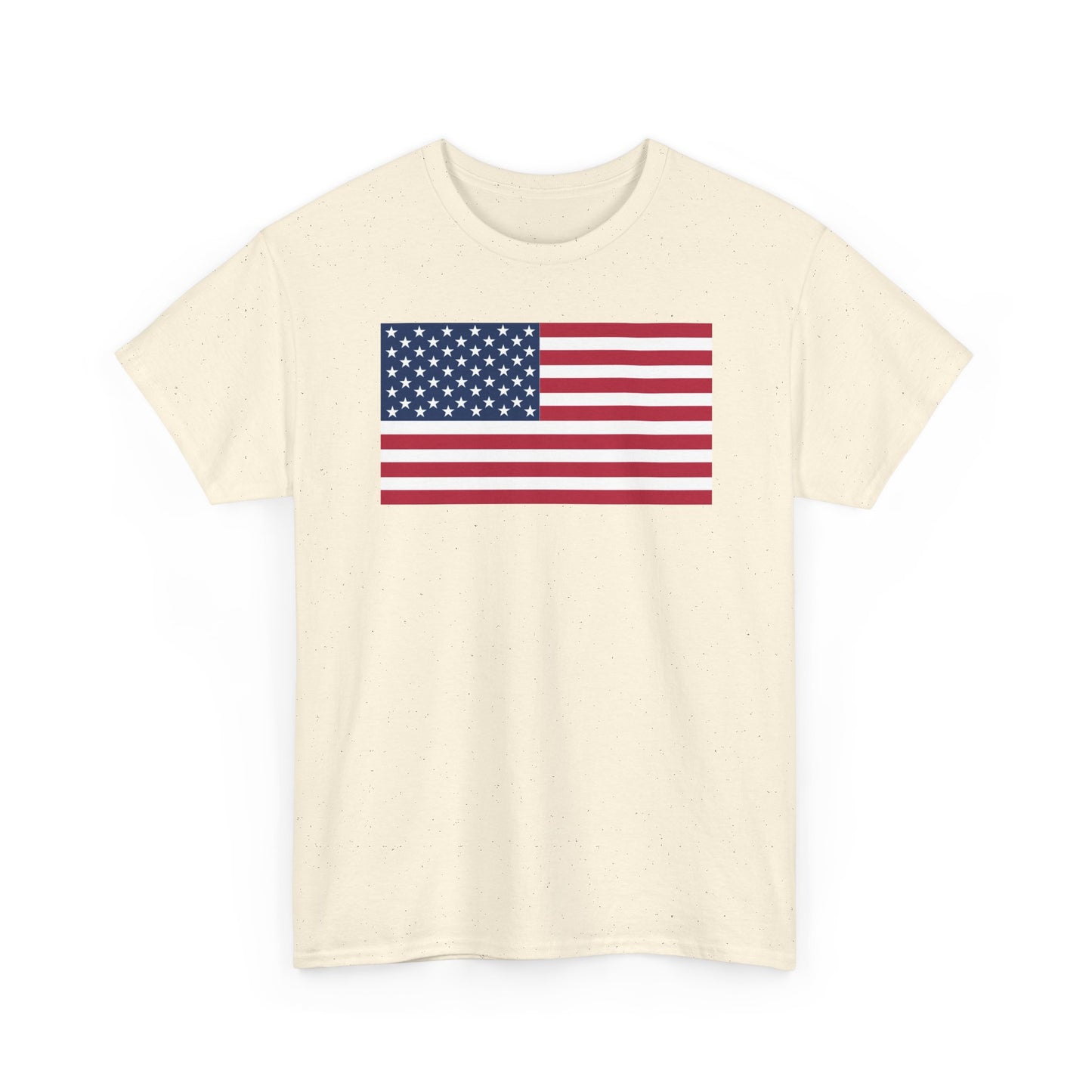 Patriotic American Flag Adult Cotton T-Shirt by TOOLOUD