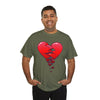 Crumbling Broken Heart Adult Unisex T-Shirt Tee