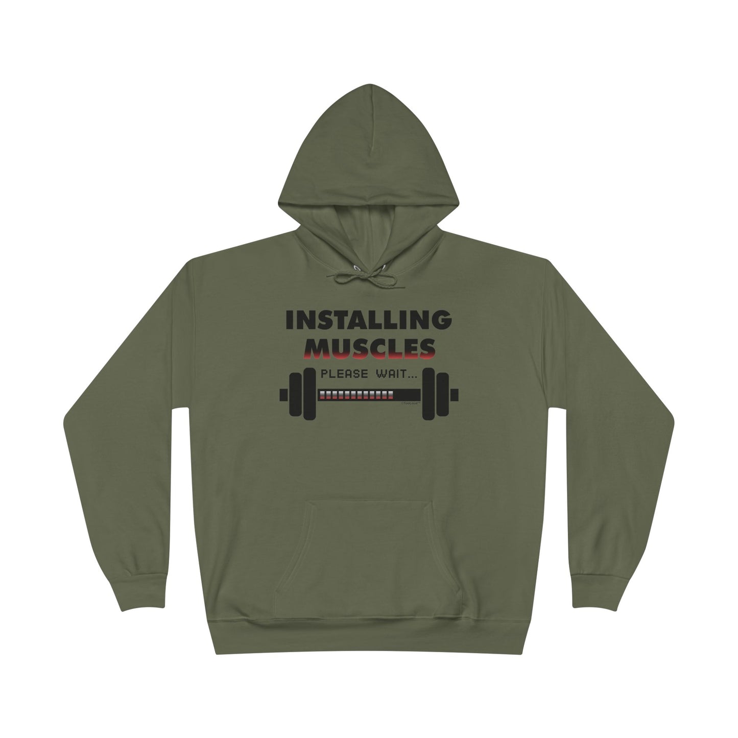 Installing Muscles Hoodie Sweatshirt Hooded Pullover by TOOLOUD