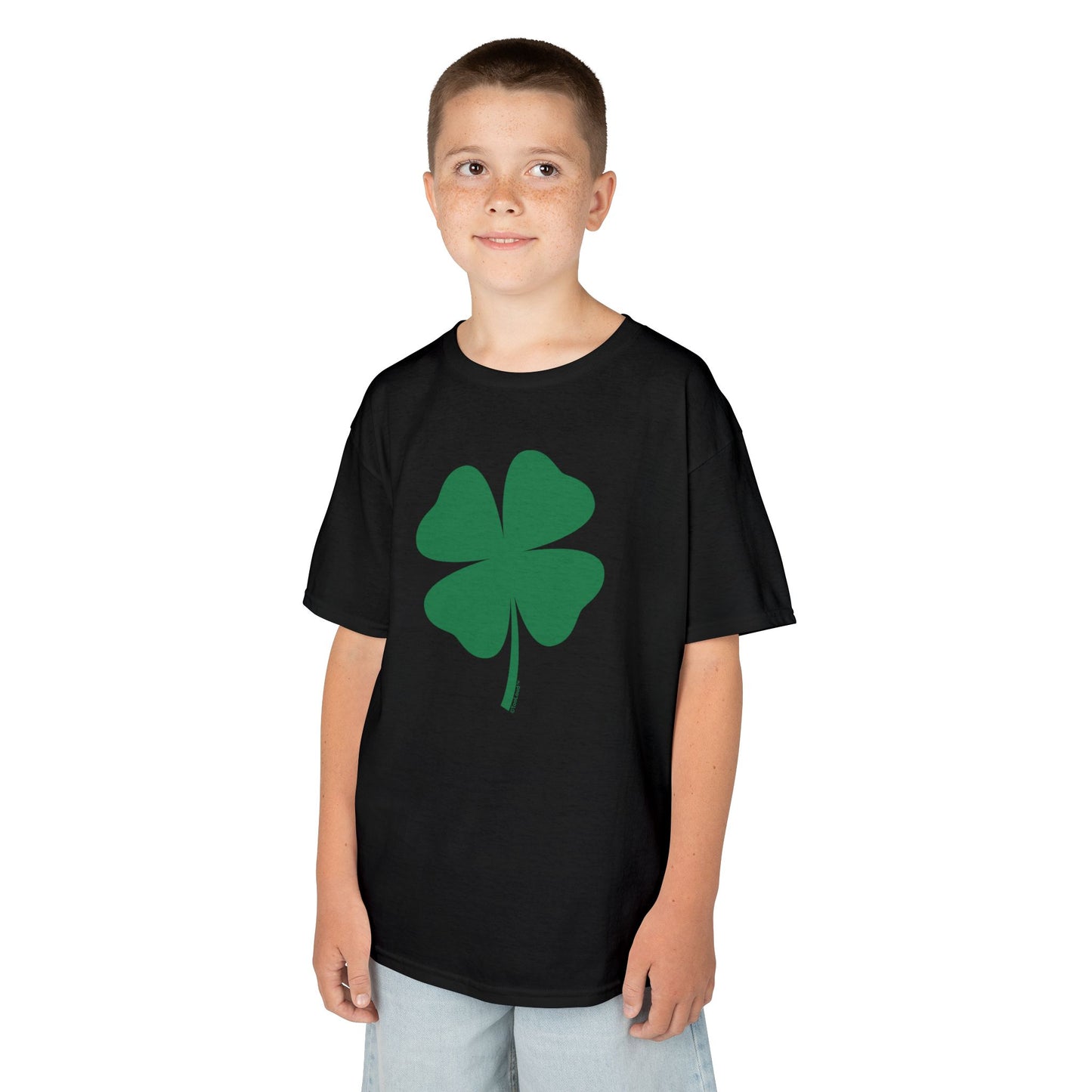 Lucky Four Leaf Clover St. Patrick's Day Children's T-Shirt by TOOLOUD