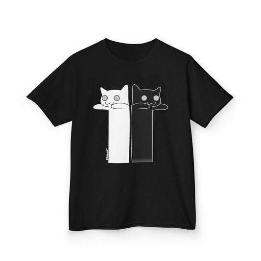 Longcat and Tacgnol – Internet Humor Children's Dark T-Shirt by TOOLOUD