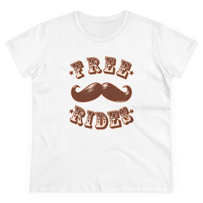 Free Mustache Rides Women's T-Shirt by TOOLOUD