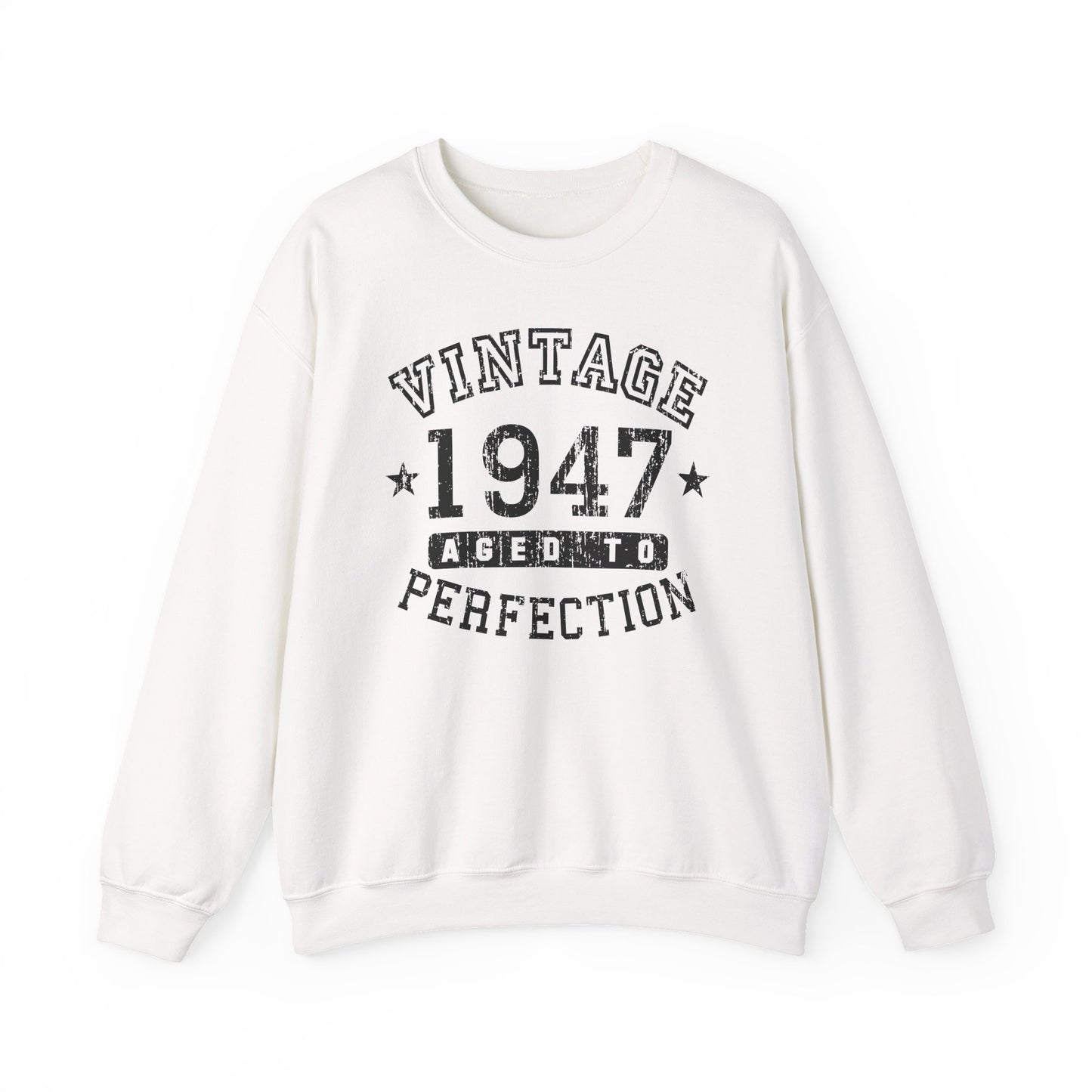 1947 - Vintage Birth Year Sweatshirt Adults Unisex by TOOLOUD