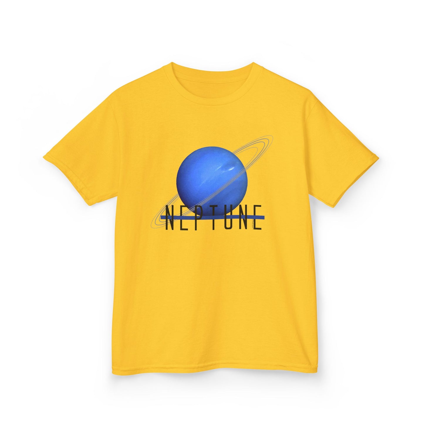 Planet Neptune Text Children's T-Shirt by TOOLOUD