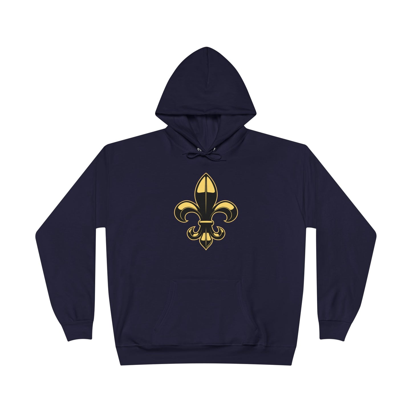 Golden Fleur de Lis Dark Hoodie Sweatshirt by TOOLOUD