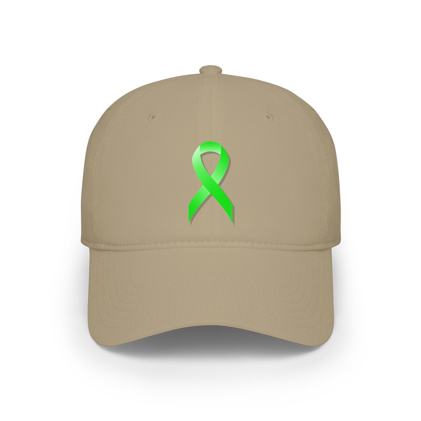 Lyme Disease Awareness Ribbon – Lime Green Adult DTG Baseball Cap Hat by TOOLOUD