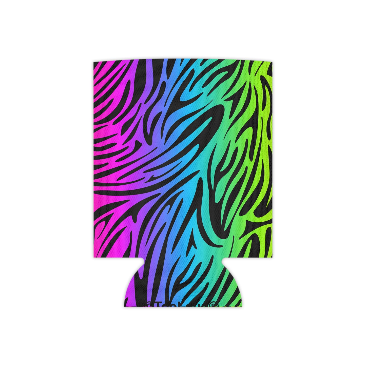 Rainbow Zebra Print Can/Bottle Insulator Coolers – All Over Print by TOOLOUD (Single Piece)