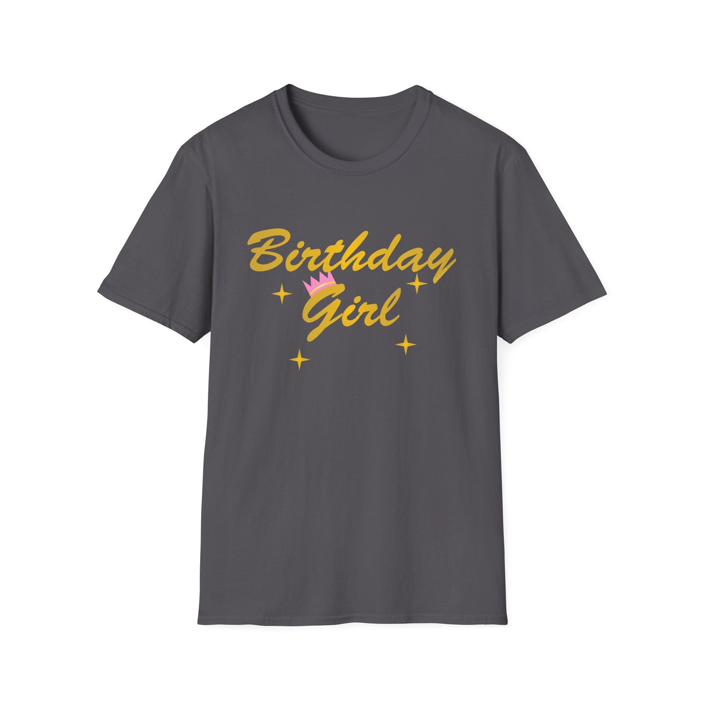 Birthday Girl Text Adult Dark T-Shirt by TOOLOUD