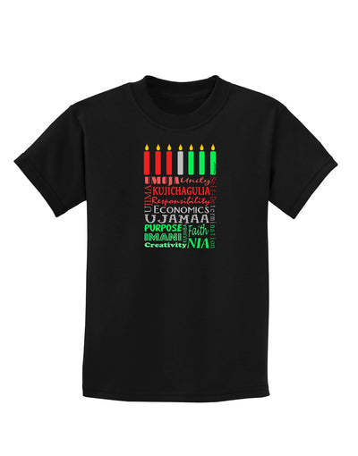7 Principles Box Childrens Dark T-Shirt-Childrens T-Shirt-TooLoud-Black-X-Small-Davson Sales